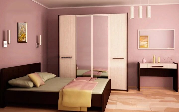 Спальный гарнитур 18 Мдф от компании ExpertMK - производство корпусной мебели - фото 1