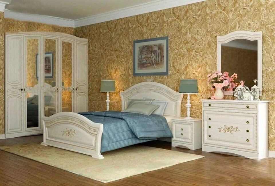 Спальный гарнитур Патина 004 ##от компании## ExpertMK - производство корпусной мебели - ##фото## 1