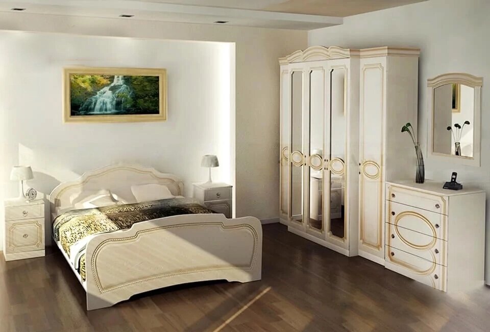 Спальный гарнитур Патина 017 от компании ExpertMK - производство корпусной мебели - фото 1