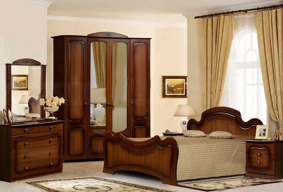 Спальный гарнитур Патина 038 ##от компании## ExpertMK - производство корпусной мебели - ##фото## 1
