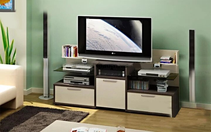 ТВ стойка 02 патина от компании ExpertMK - производство корпусной мебели - фото 1