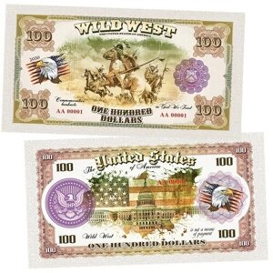 100 долларов США - Индейцы (Indians). Памятная банкнота
