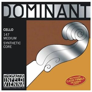 147 Dominant Комплект струн для виолончели размером 4/4, среднее натяжение, Thomastik
