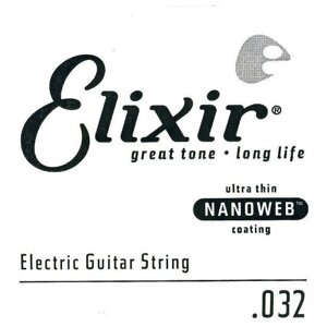 15232 Nanoweb Отдельная струна для электрогитары, никелированная,032, Elixir