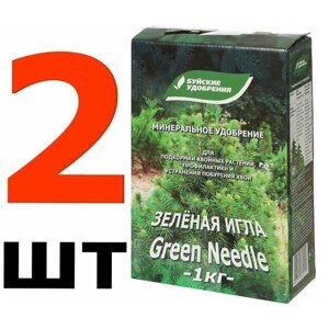2кг Средство от побурения хвои Буйские Удобрения "Зеленая Игла", 2шт по 1 кг
