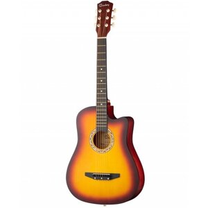 38C-M-N Акустическая гитара, с вырезом, цвет натуральный, Foix