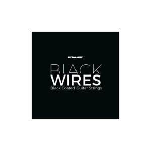 442100 Black Wires Комплект струн для электрогитары, никелированные, с покрытием, 10-52, Pyramid