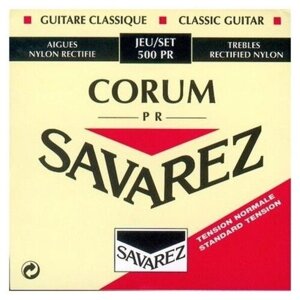500PR Corum Комплект струн для классической гитары, норм. натяжение, посеребренные, Savarez