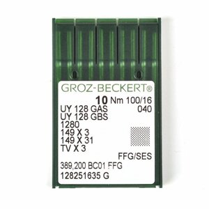 705082 Groz-beckert игла для пшм UY128GAS/UY128GBS FFG №100 уп. 10 шт