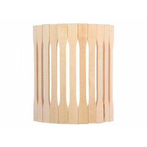 Абажур деревянный для бани и сауны из липы / Банный настенный декоративный плафон на лампу, светильник в парную