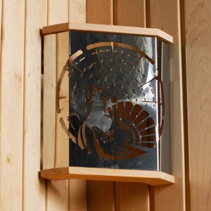 Абажур-светильник настенный для бани и сауны "Глухарь", С Легким Паром