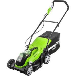 Аккумуляторная газонокосилка Greenworks 2501907ua G40LM35K2X, 2 А·ч, с АКБ и ЗУ, 35 см