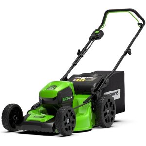 Аккумуляторная газонокосилка Greenworks 2502807 60V 46cm GD60LM46HP DigiPro, 4 А·ч, без АКБ и ЗУ, 46 см