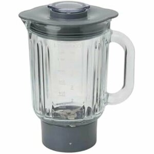 Аксессуары для миксера Kenwood Glass Blender KAP60.000GY, аксессуары для планетарных миксеров, термостойкое стекло с лезвиями из нержавеющей стали, совместимо с Prospero+емкость 1,2 л