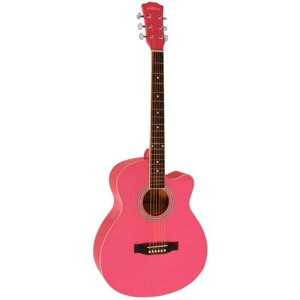 Акустическая гитара Elitaro E4010C PI розовый