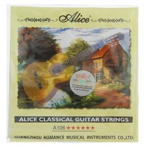 Alice Струны "Alice" для классической гитары, нейлон и посеребрённая медь