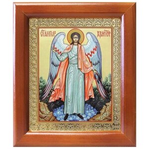 Ангел Хранитель ростовой, икона в рамке 12,5*14,5 см