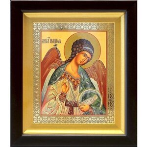Ангел Хранитель с душой человека поясной, икона в киоте 14,5*16,5 см