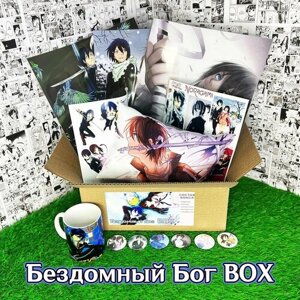 Аниме (anime) бокс Подарочный набор "Бездомный Бог"Noragami с Подушкой (32х19х13 см)