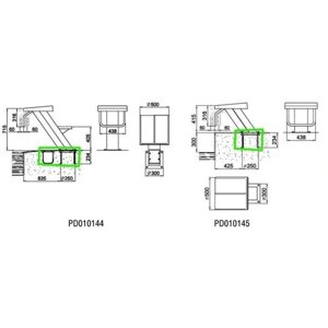 Анкеры для крепления стартовых тумб IML PD010144/PD010145 (2 шт), цена - за 1 компл