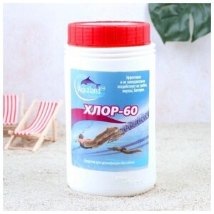 Aqualand Дезинфицирующие средство Aqualand Хлор-60, гранулы, 1 кг