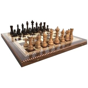 Armenakyan Шахматы Турнирные-4 инкрустация 50 коричневый игровая доска в комплекте