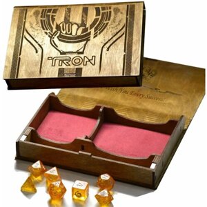 Арсенал DND - многофункциональный набор для настольных ИГР / Деревянная коробка для кубиков / кейс для настольных игр, для дайсов DnD, для игральных карт, dice box RPG с магнитным замком