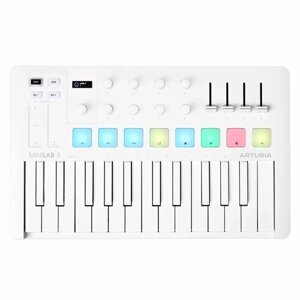 Arturia MiniLAB 3 alpine white midi-клавиатура и пэд-контроллер