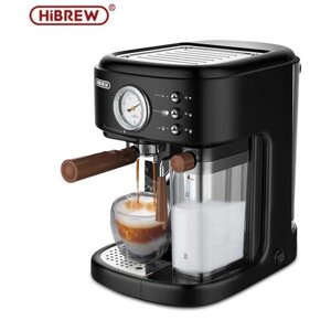 Автоматическая кофемашина HiBREW H8A (ЕАС-сертификат) для приготовления эспрессо, капучино, латте, 19 бар, 3 в 1