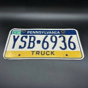 Автомобильный номер штата Пенсильвания, металл, краска, США, 2000-2020 гг.