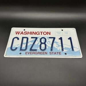 Автомобильный номер штата Вашингтон, металл, краска, США, 2000-2020 гг.