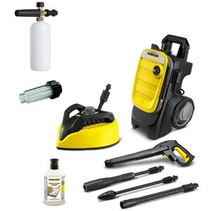 Автомойка высокого давления (минимойка) Karcher K 7 Compact Home (с насадкой для плоских поверхностей) + пенная насадка LS3-k + фильтр