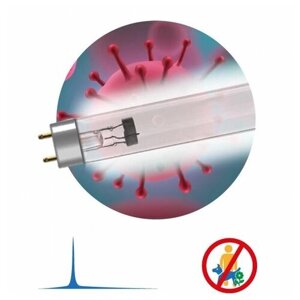 Бактерицидная ультрафиолетовая лампа ЭРА UV-С ДБ 30 Т8 G13 30 Вт Т8, 1шт