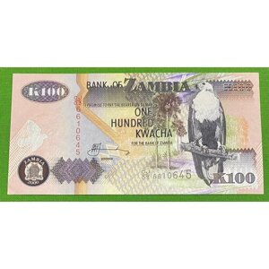 Банкнота Замбия 100 квача 2006 года, UNC