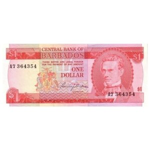Барбадос 1 доллар 1973 г. Трафальгарская площадь в Бриджтауне UNC