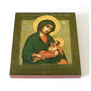 Барловская икона Божией Матери "Блаженное Чрево", доска 14,5*16,5 см