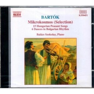 Bartok-Mikrokosmos / 16 Hungarian Peasant Songs- Naxos CD Deu ( Компакт-диск 1шт) Bela