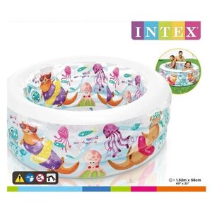 Бассейн надувной детский INTEX &quotLittle Otter Pool&quot (Аквариум), от 6 лет, 152х56 см int58480NP