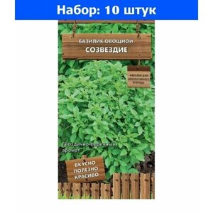 Базилик Созвездие 0,1г (Поиск) Декоративный огород - 10 пачек семян