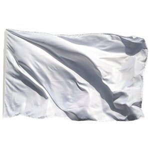 Белый флаг на флажной сетке, 70х105 см - для флагштока