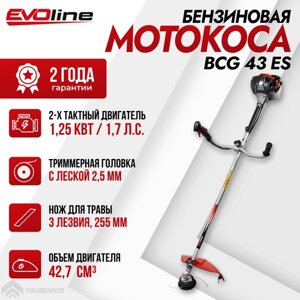 Бензиновая мотокоса / триммер EVOline (0,9 кВт, 1,2 л. с) (BCG43ES)