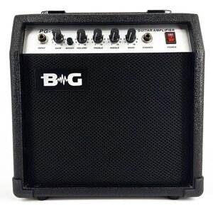 BG PG15 Усилитель гитарный комбо, 15 Вт, 6,5", Input, Gain, Boost switch, Volume, Treble, Middle, Bass, Headphone