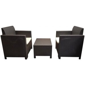 BICA комплект мебели nebraska terrace set /стол, 2 кресла/венге 9073.3