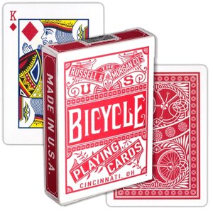 Bicycle Chainless Red, игральные карты с синей рубашкой