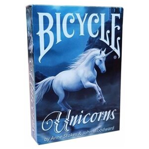 Bicycle игральные карты Anne Stokes Unicorn 54 шт. синий