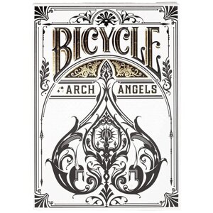 Bicycle игральные карты Archangels 54 шт. белый/черный