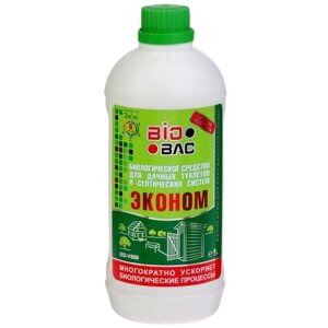BioBac Биологическое средство для дачных туалетов и септических систем BB-V600, 1 л/0.983 кг