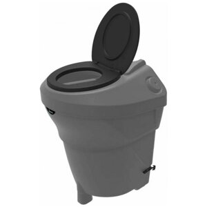 Биотуалет компостный торфяной туалет Rostok серый