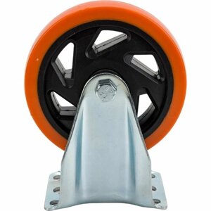 Большегрузное полиуретановое неповоротное колесо MFK-TORG PVC Medium