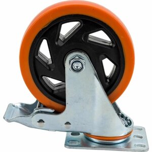 Большегрузное полиуретановое поворотное колесо MFK-TORG PVC Medium